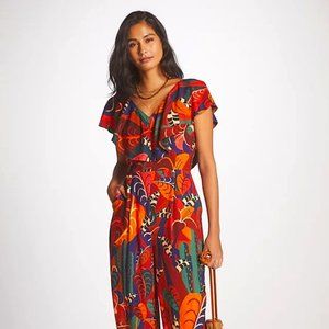Farm Rio ruffled jumpsuit size small